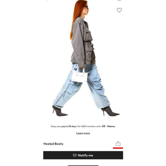 Knife boots H&M sold out rare, NEW- size 4 sock boots , pointed toe blcg - Picture 2 of 12